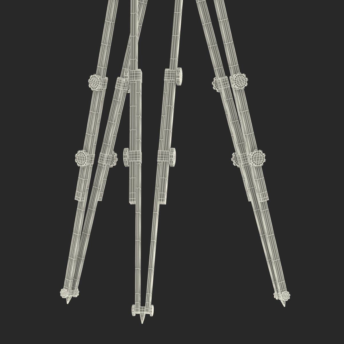 3D Vintage Camera Tripod