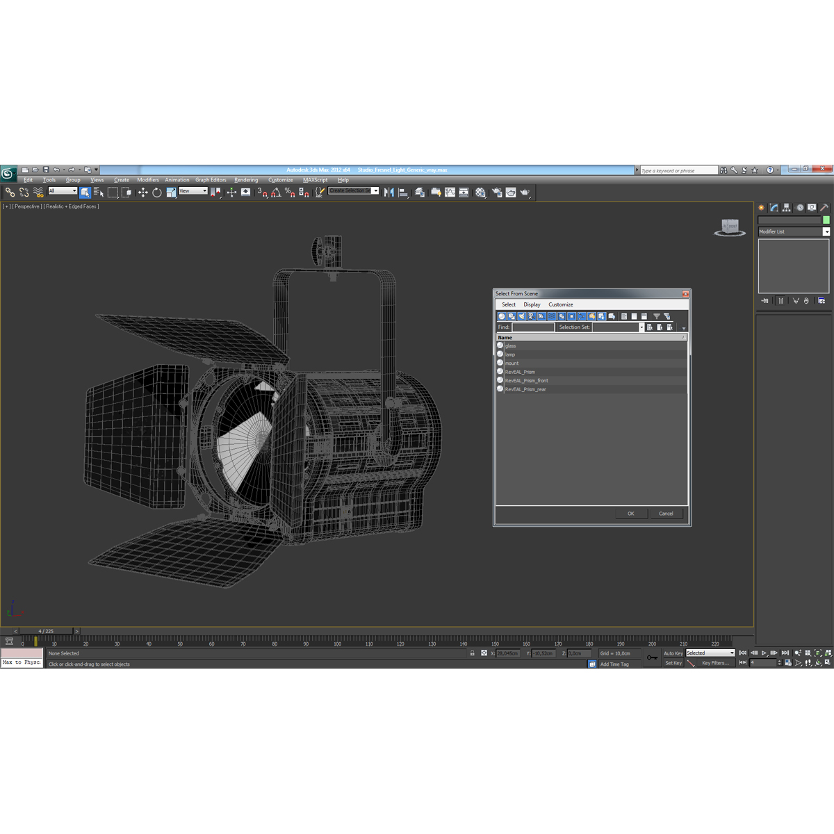 3D Studio Fresnel Light Generic model