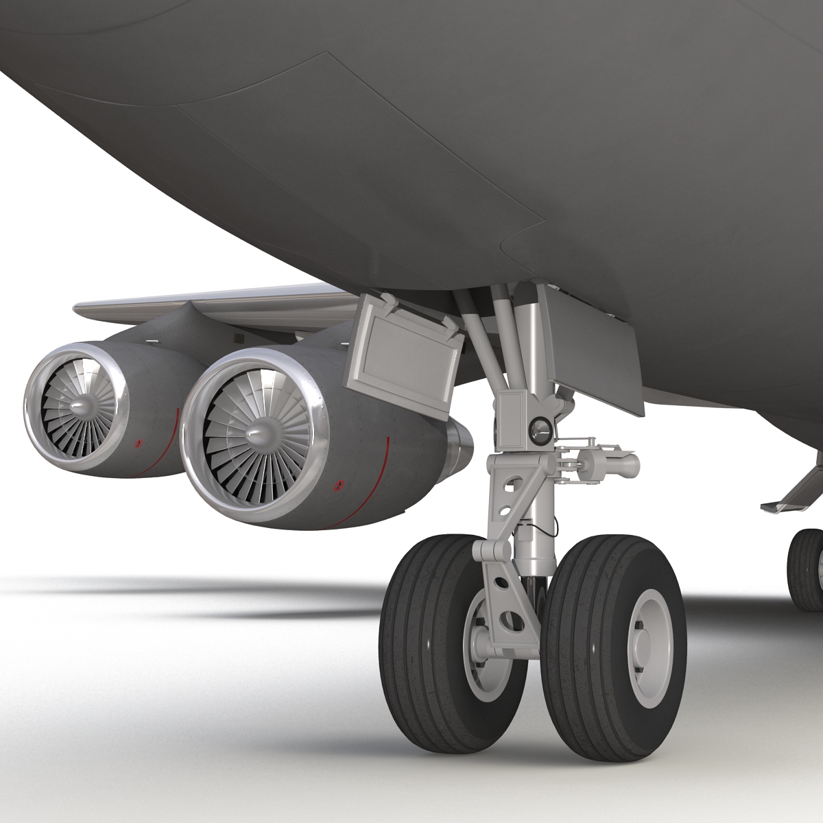 Boeing 747 200B Lufthansa Rigged 3D