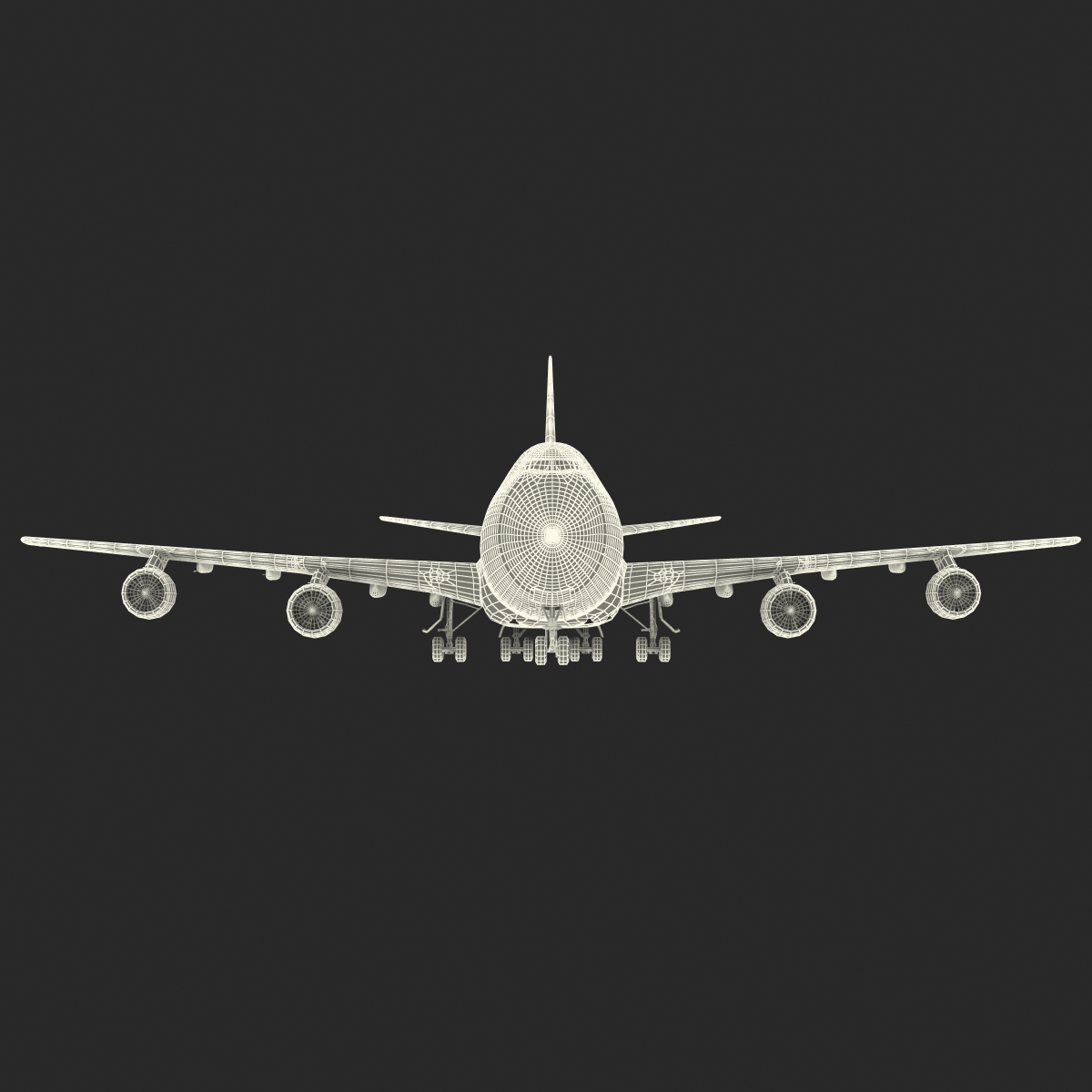 Boeing 747 200B Lufthansa Rigged 3D