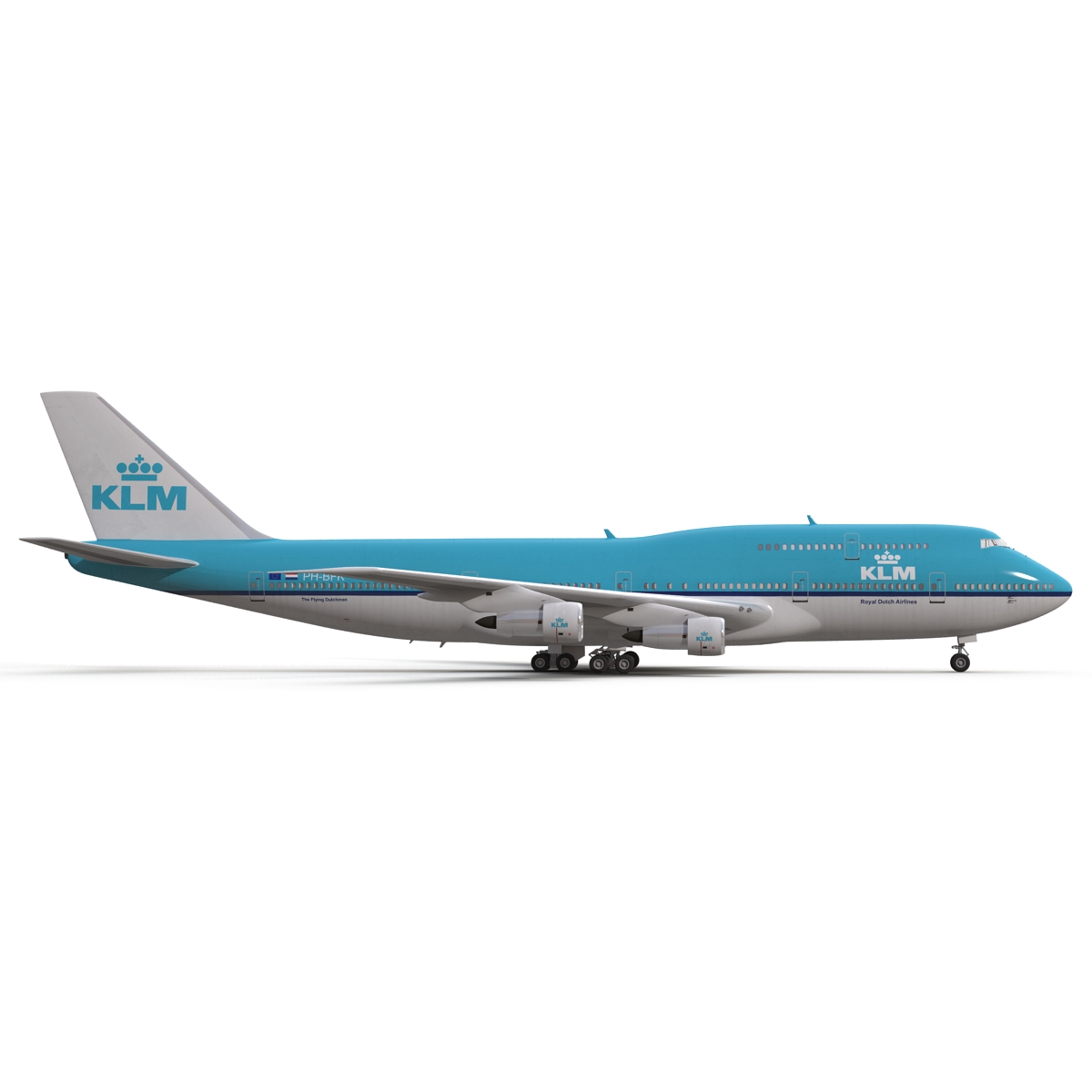 3D Boeing 747 300 KLM model