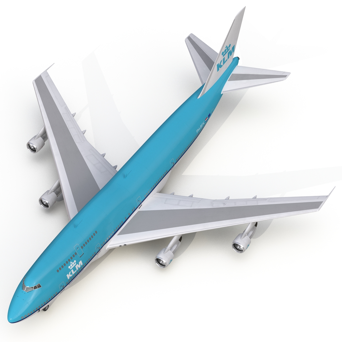 3D Boeing 747 300 KLM model