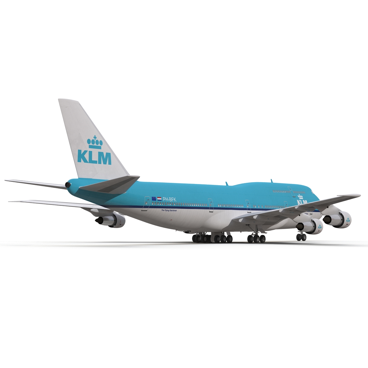 3D Boeing 747 300 KLM model