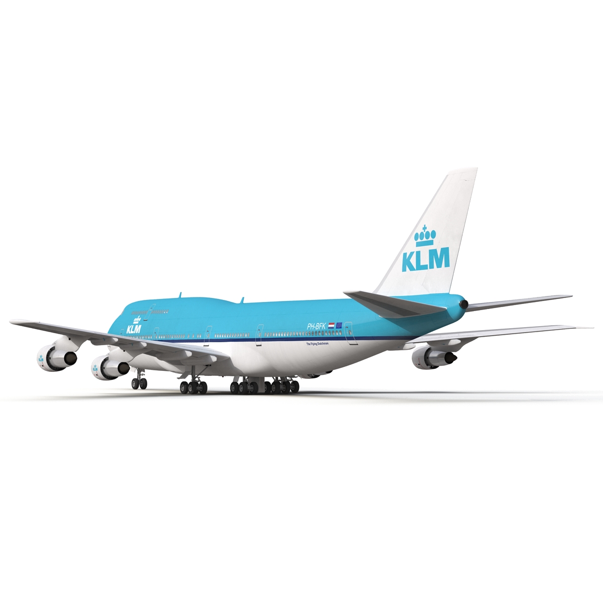 3D Boeing 747 300 KLM model