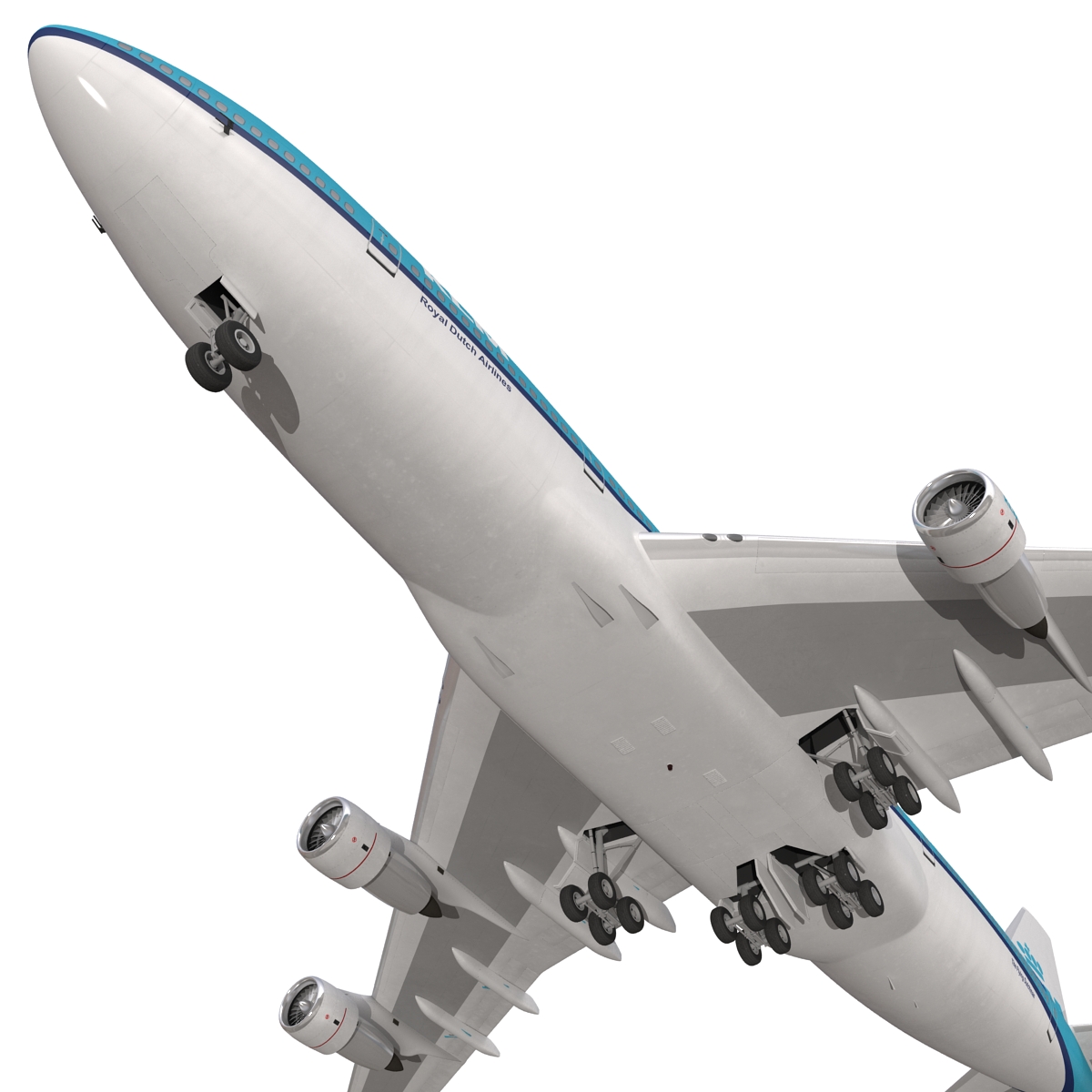 3D Boeing 747 300 KLM model