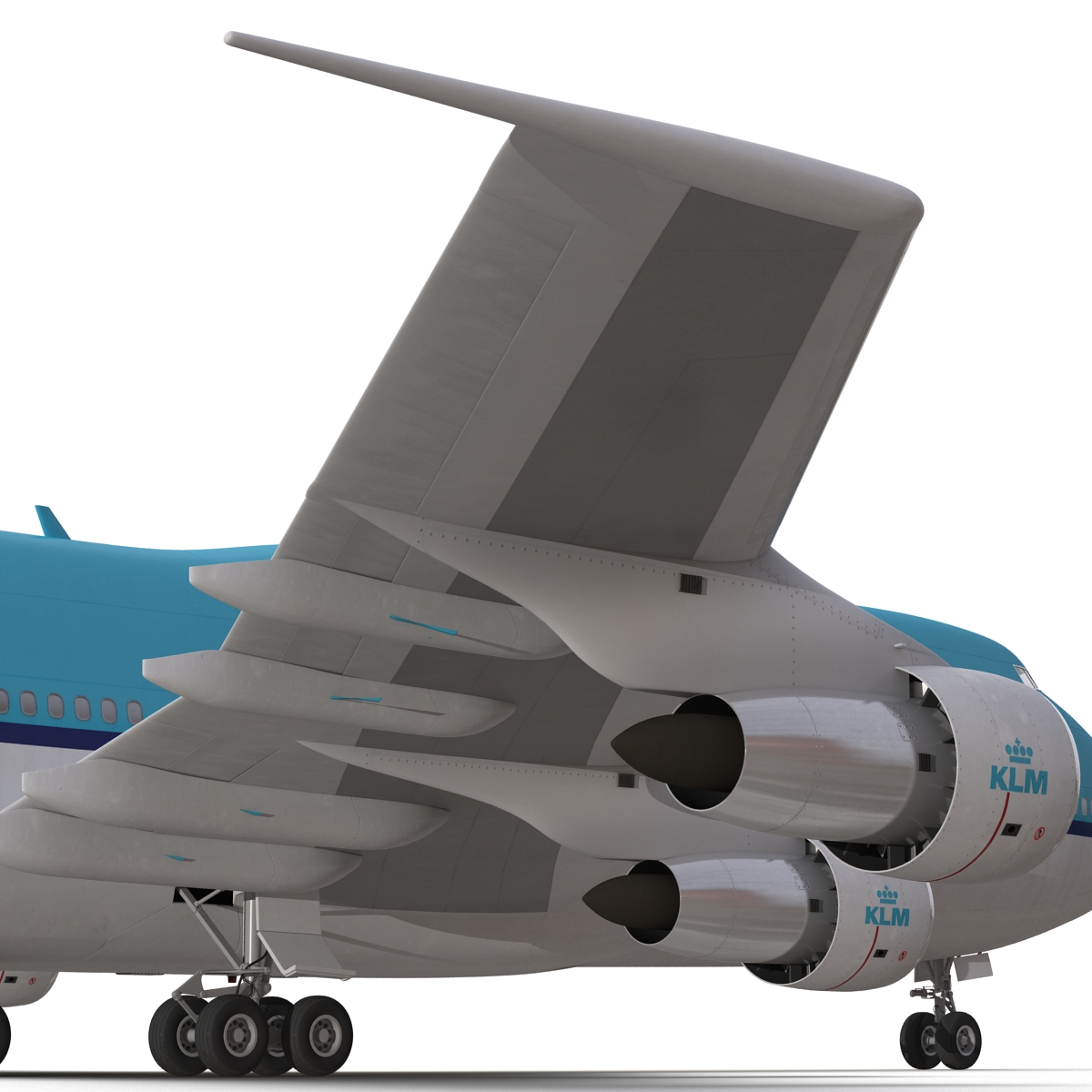 3D Boeing 747 300 KLM model