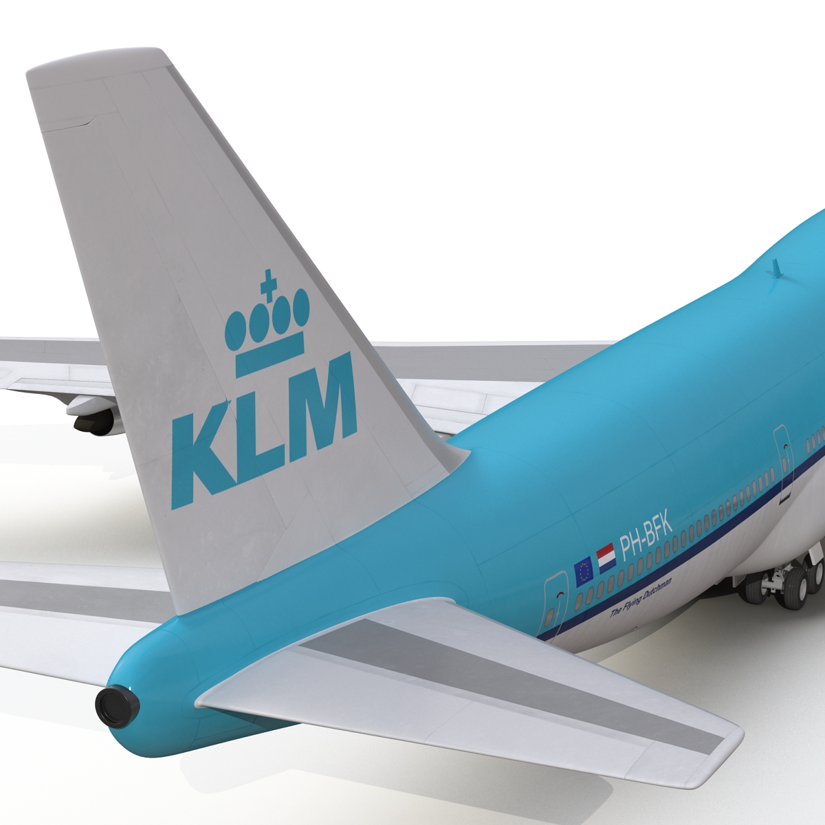 3D Boeing 747 300 KLM model