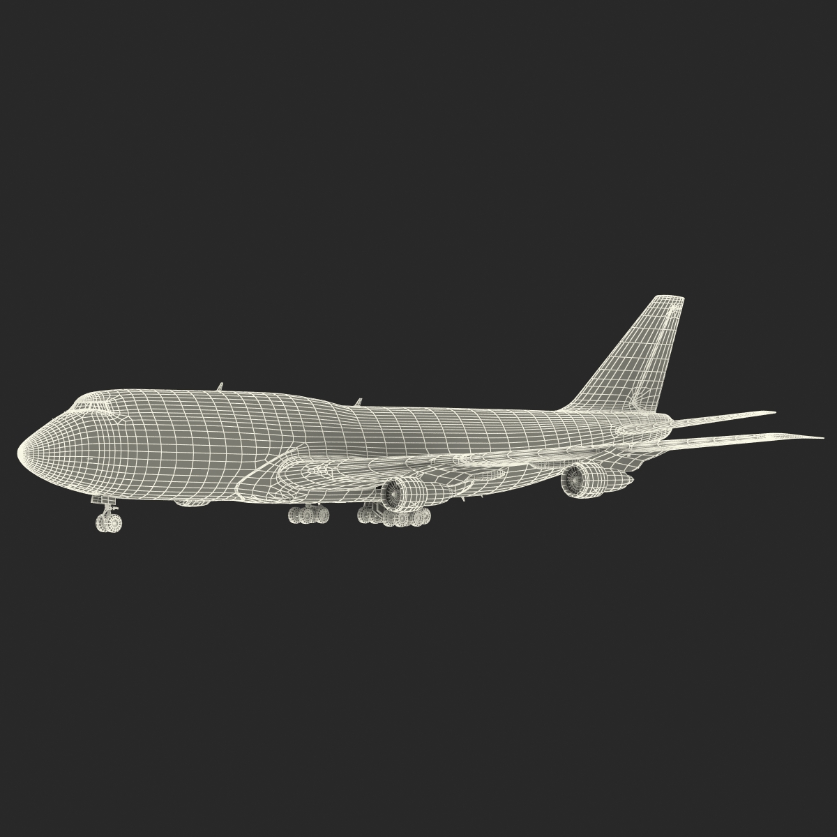 3D Boeing 747 300 KLM model