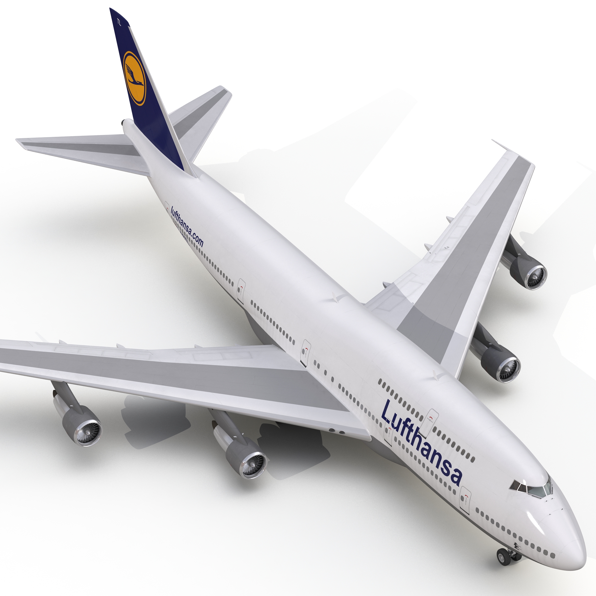 Boeing 747 300 Lufthansa 3D model