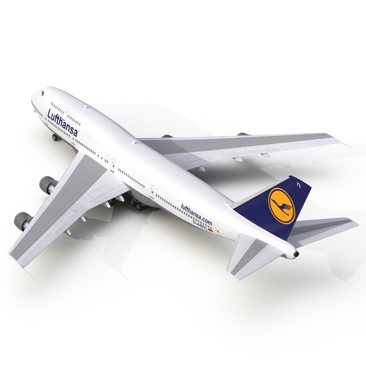 Boeing 747 300 Lufthansa 3D model