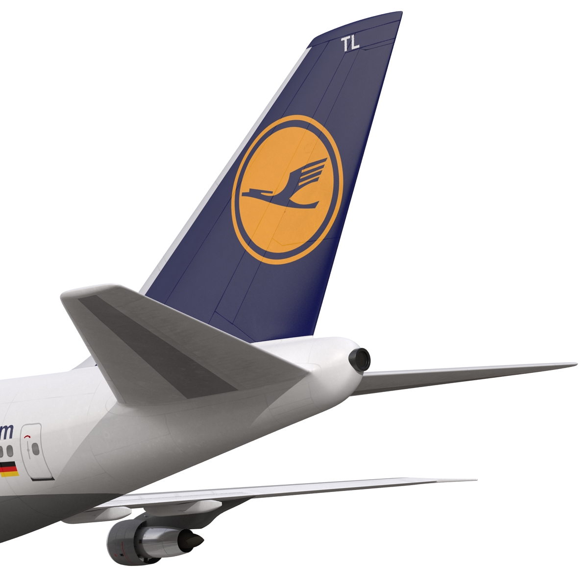 Boeing 747 300 Lufthansa 3D model