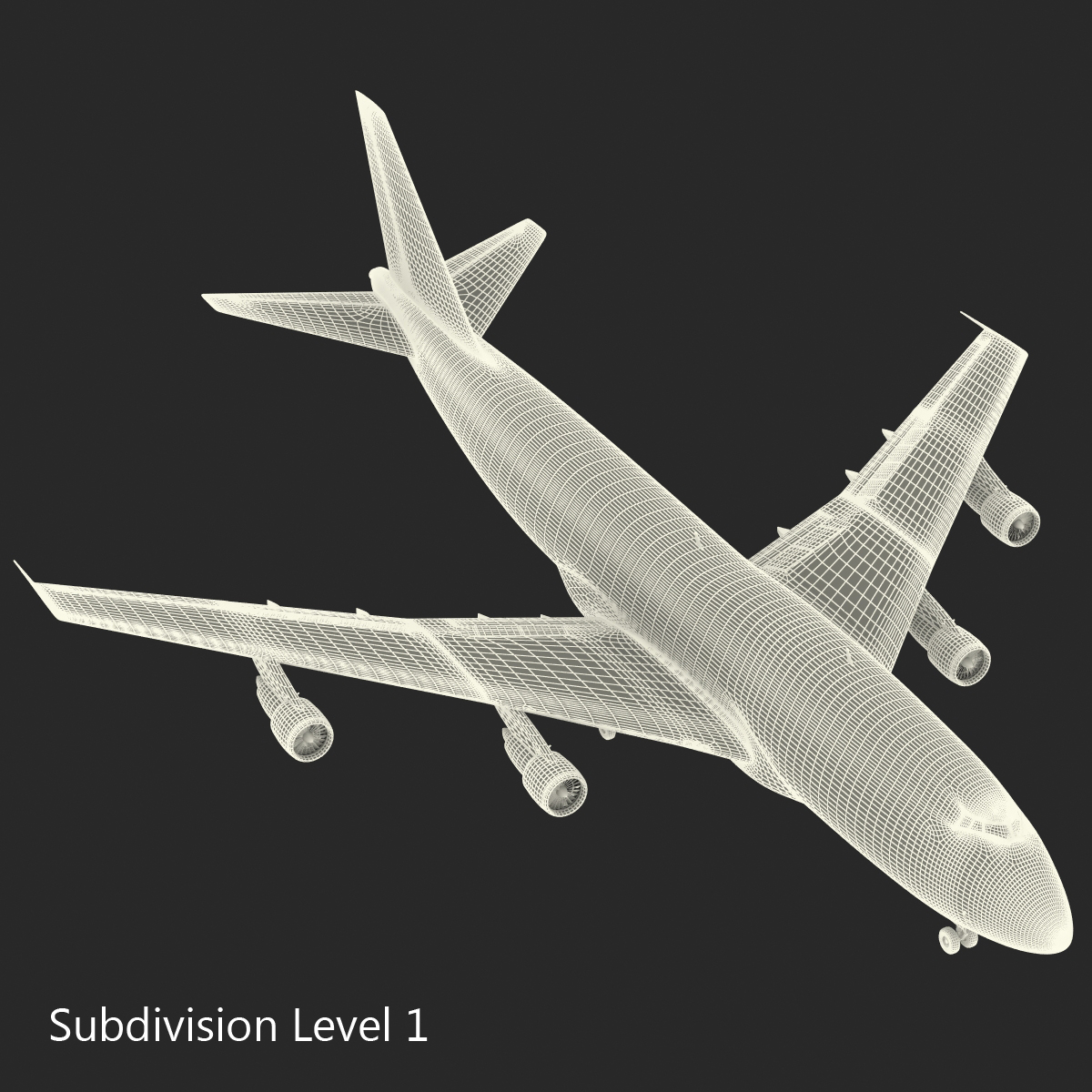 Boeing 747 300 Lufthansa 3D model