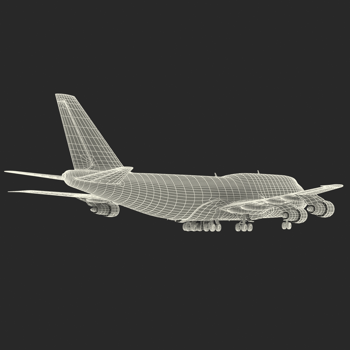 Boeing 747 300 Lufthansa 3D model