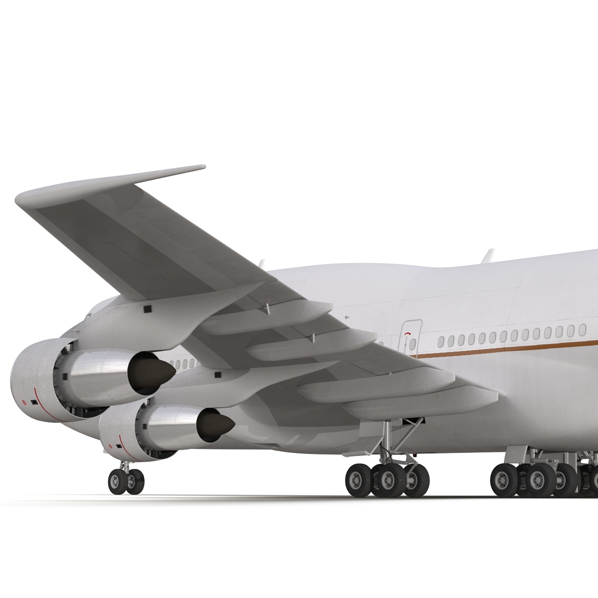 3D Boeing 747 300 United