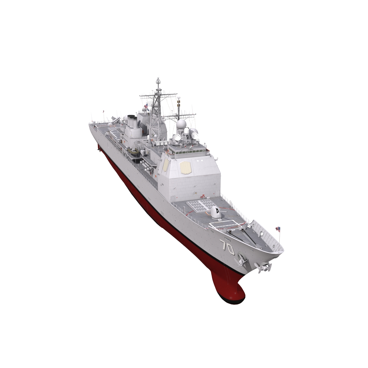 3D Ticonderoga Class Cruiser Lake Erie CG 70