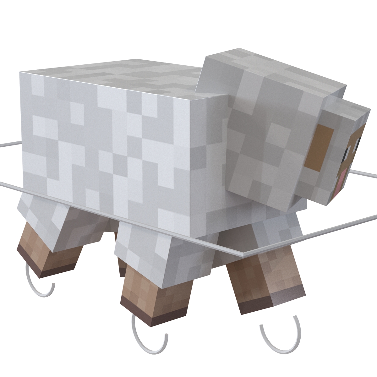 Minecraft Sheep Rigged 3D