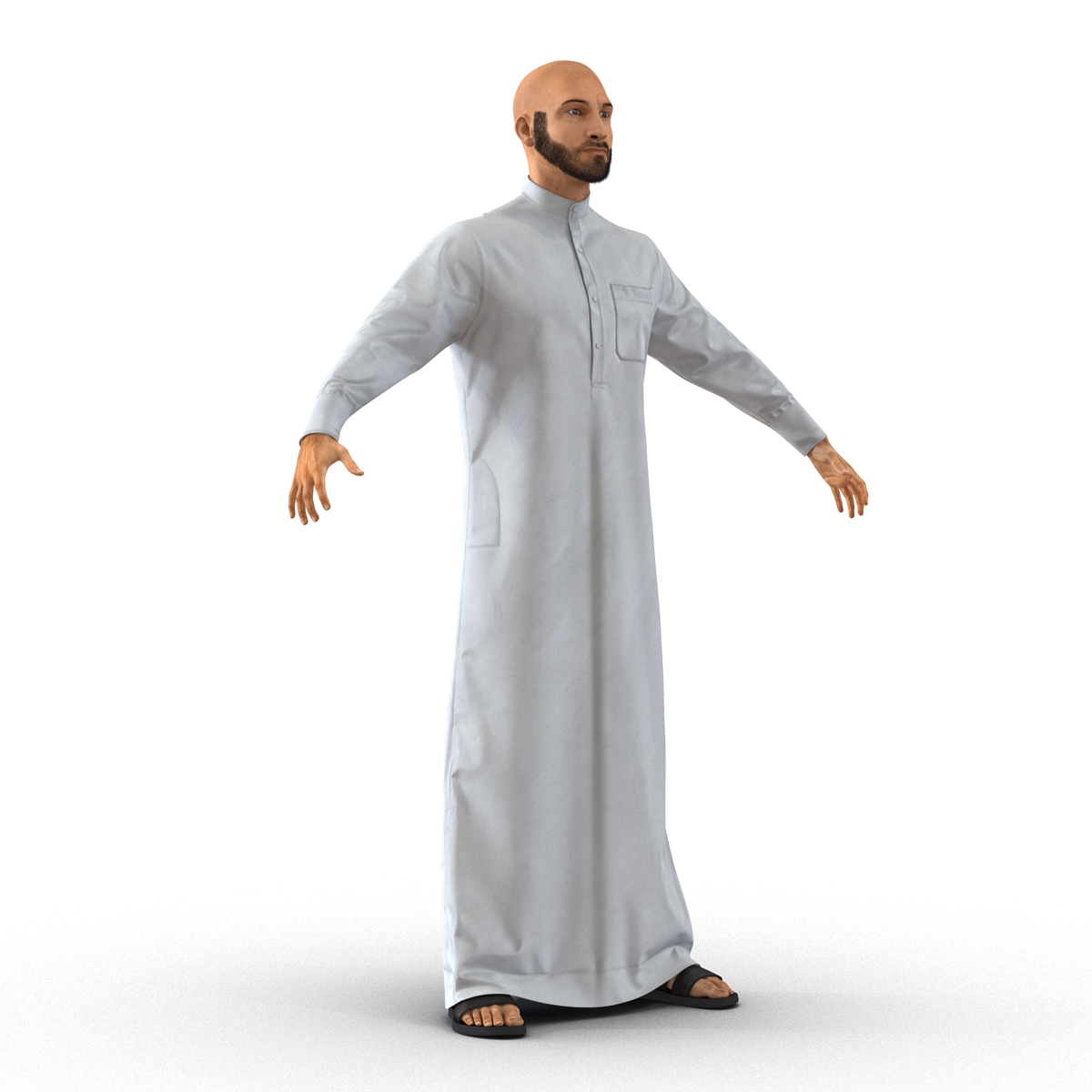 3D model Arab Man Rigged