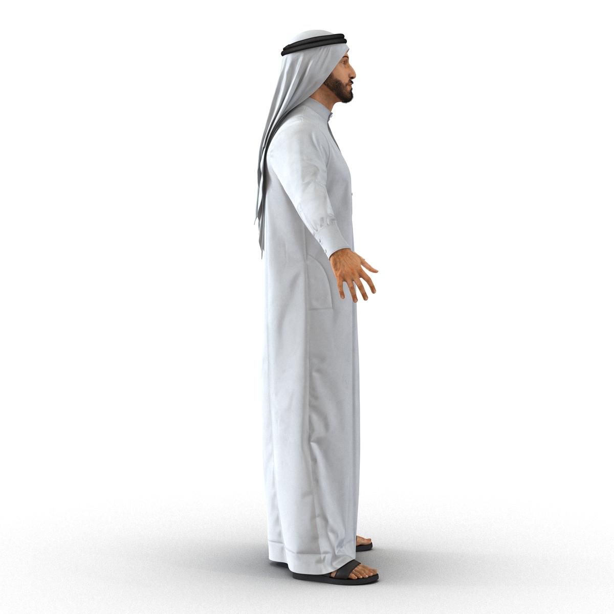 3D model Arab Man Rigged