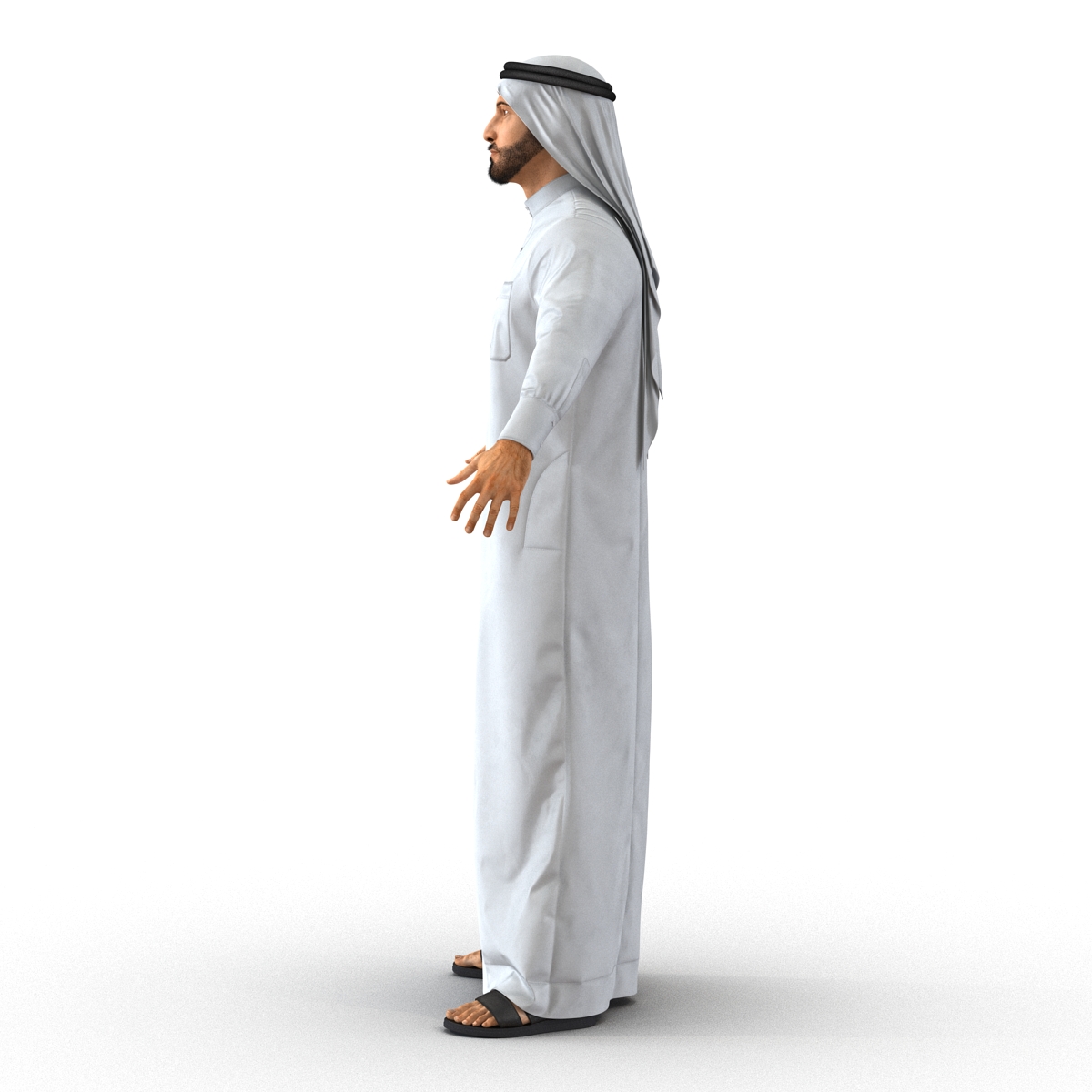 3D model Arab Man Rigged