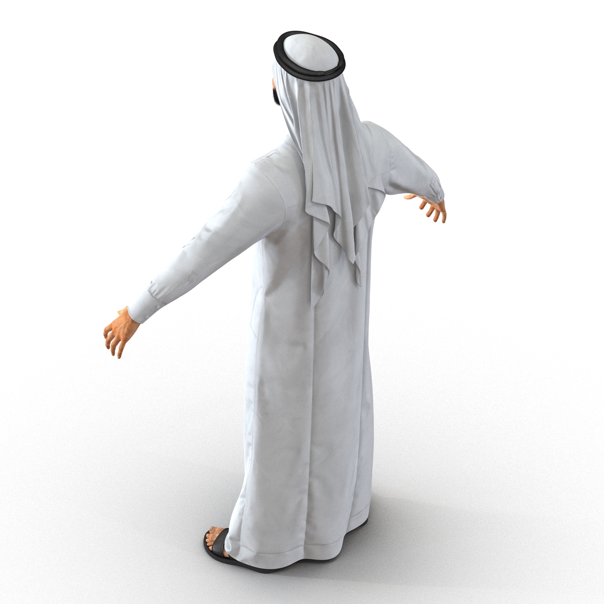 3D model Arab Man Rigged