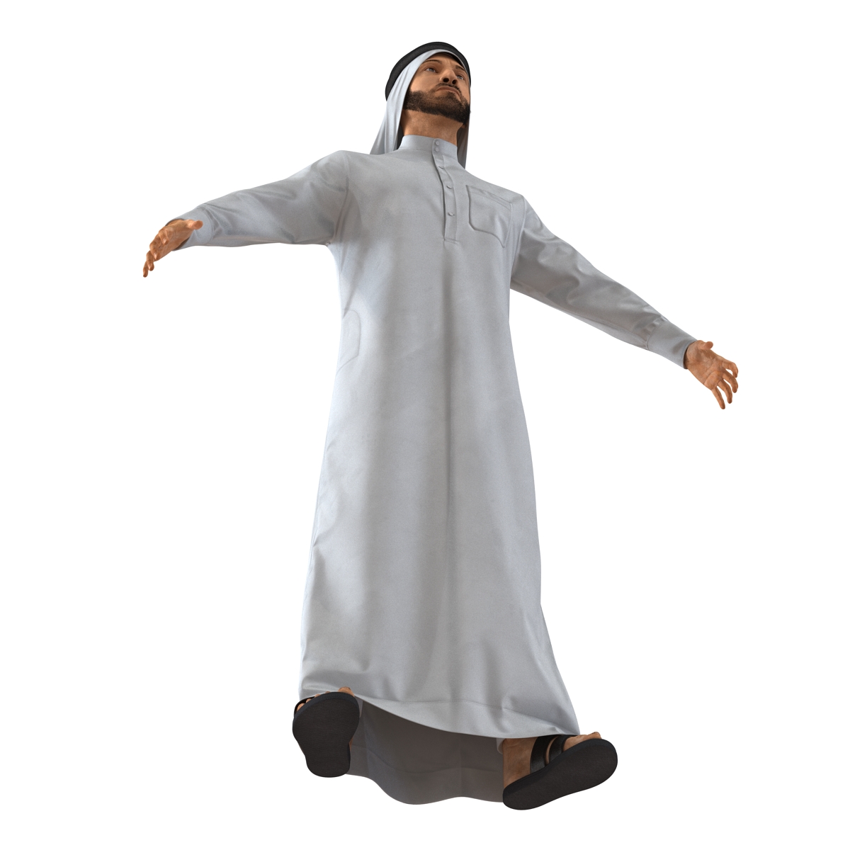 3D model Arab Man Rigged