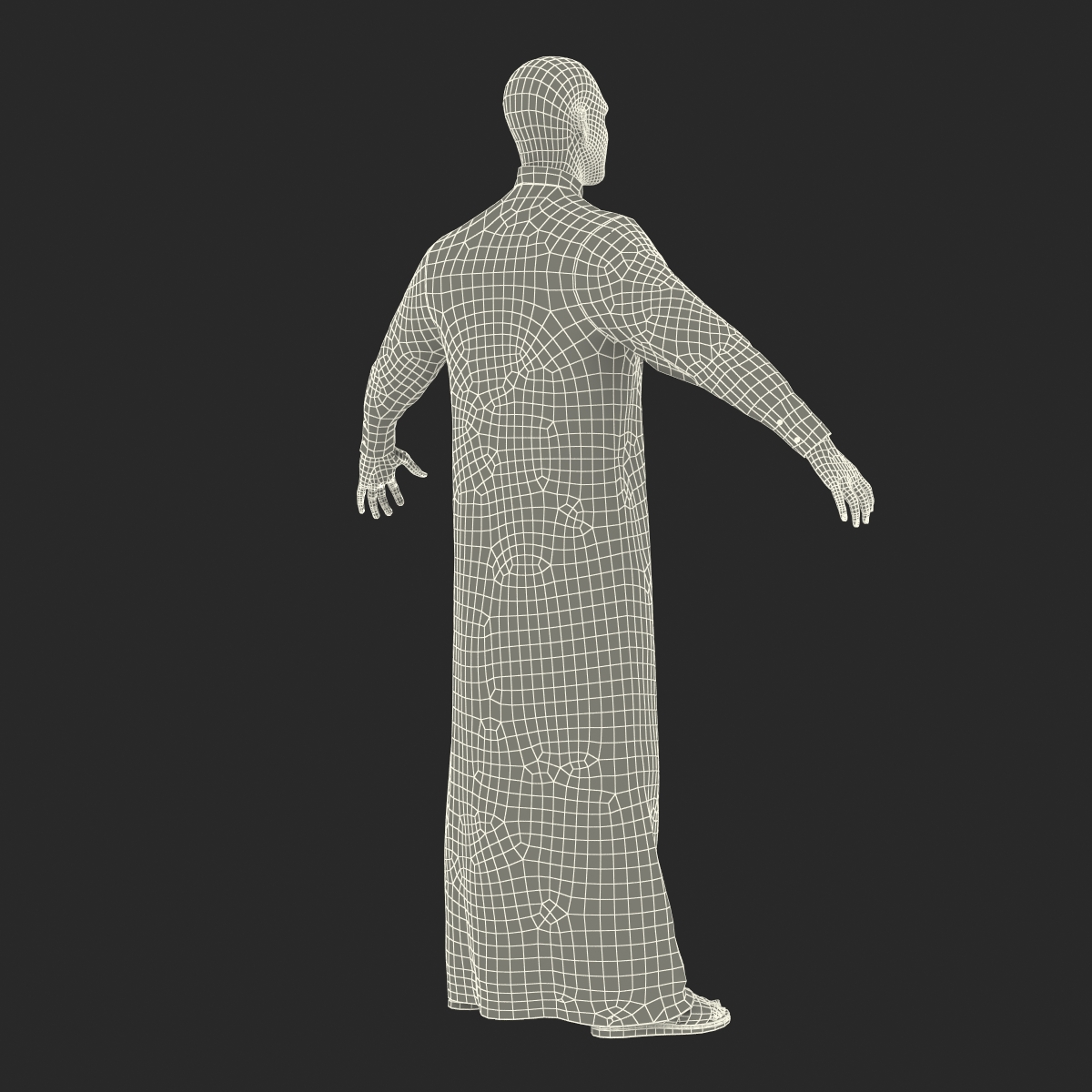 3D model Arab Man Rigged