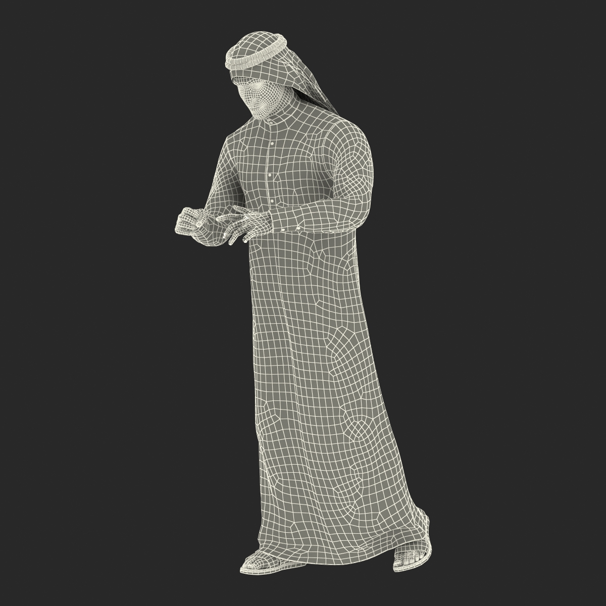 3D model Arab Man Rigged