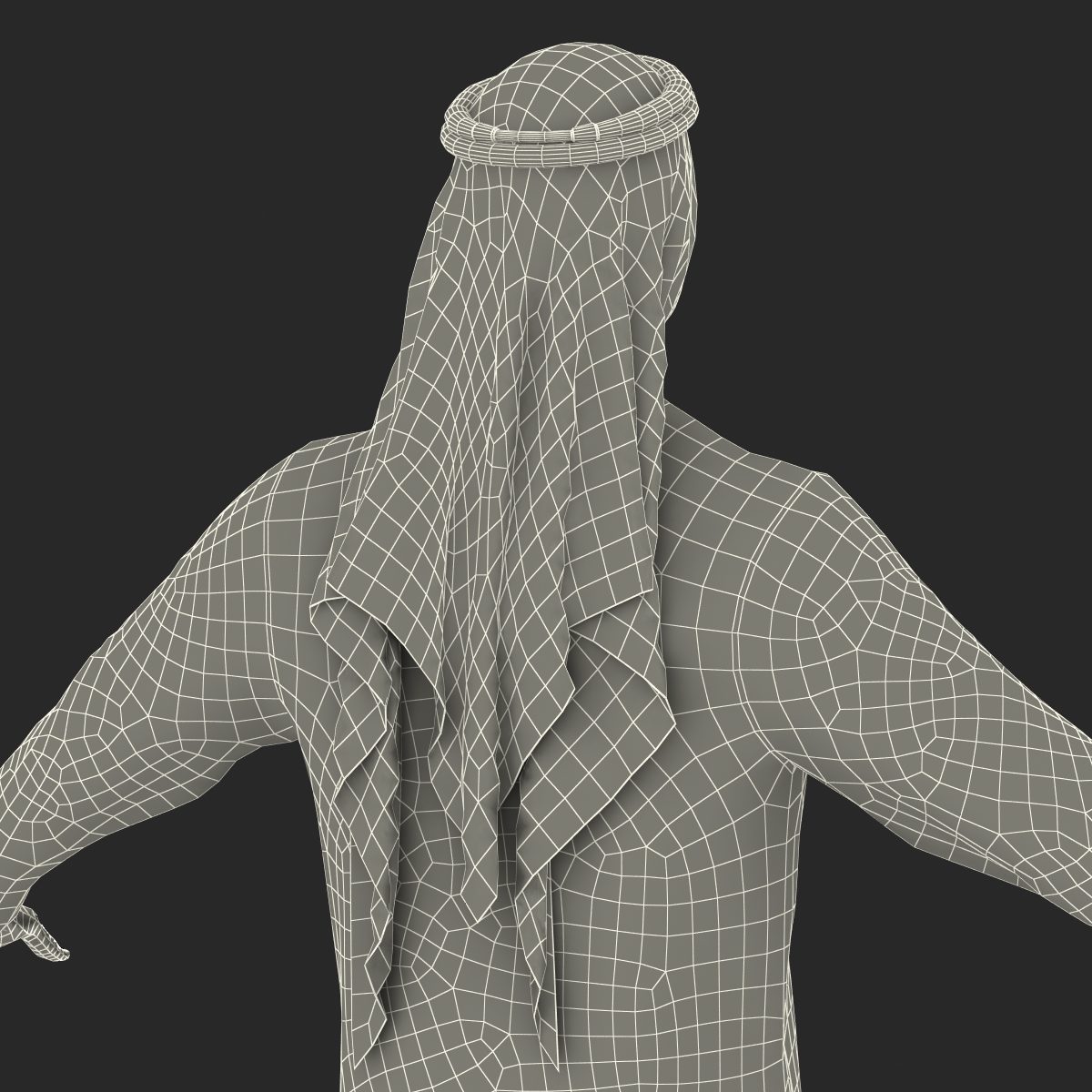 3D model Arab Man Rigged