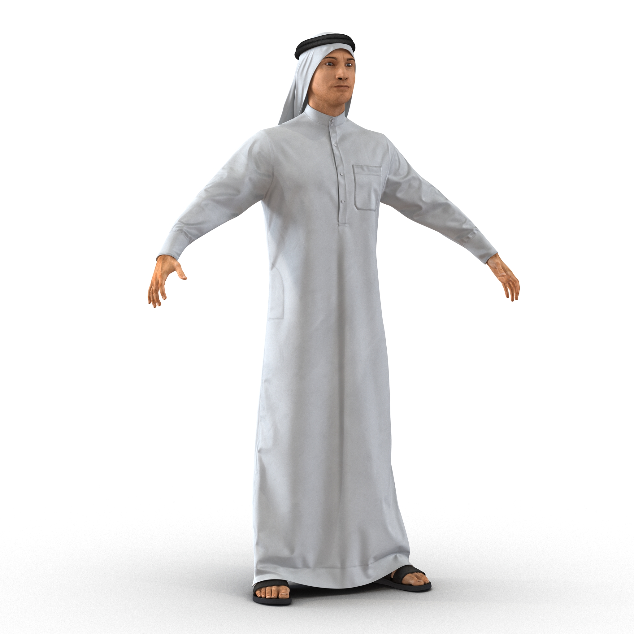 3D model Arab Man