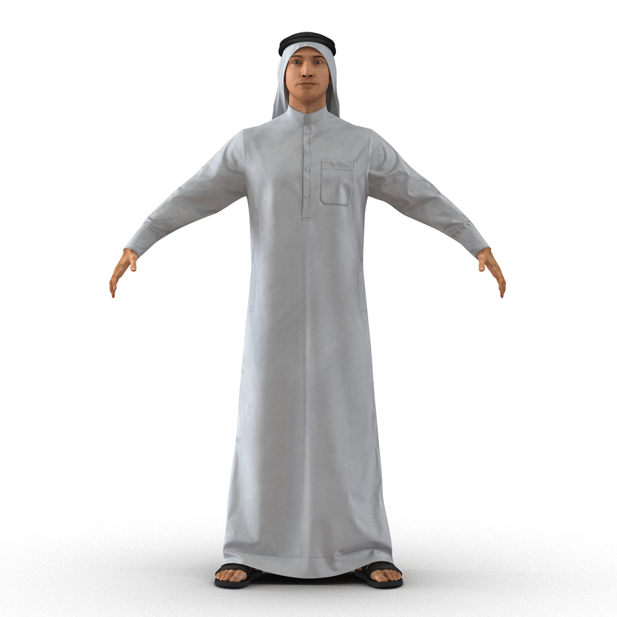 3D model Arab Man