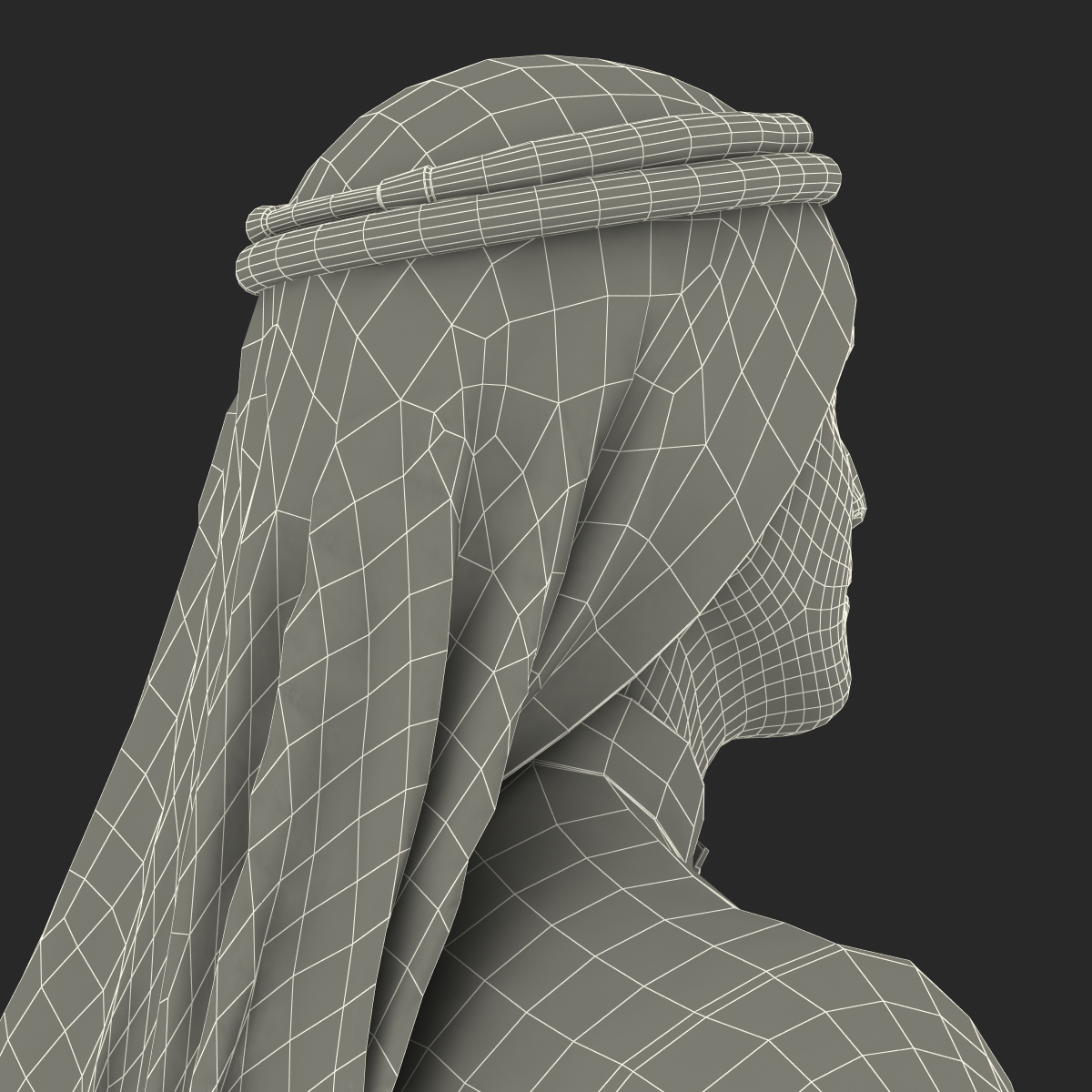 3D model Arab Man