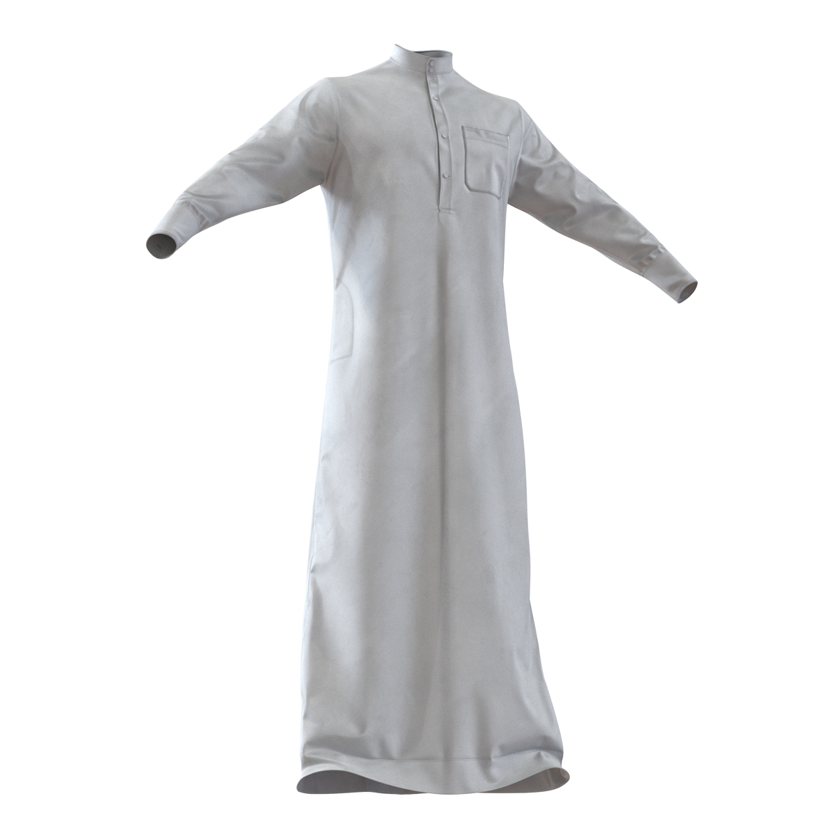 3D Traditional Arab Men Dress Kandura 2