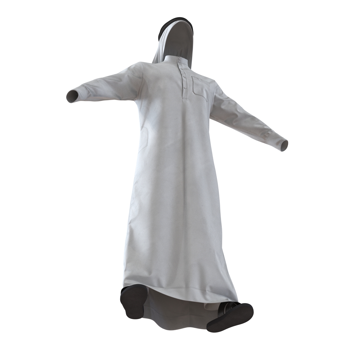 Traditional Arab Men Dress Kandura 3D model