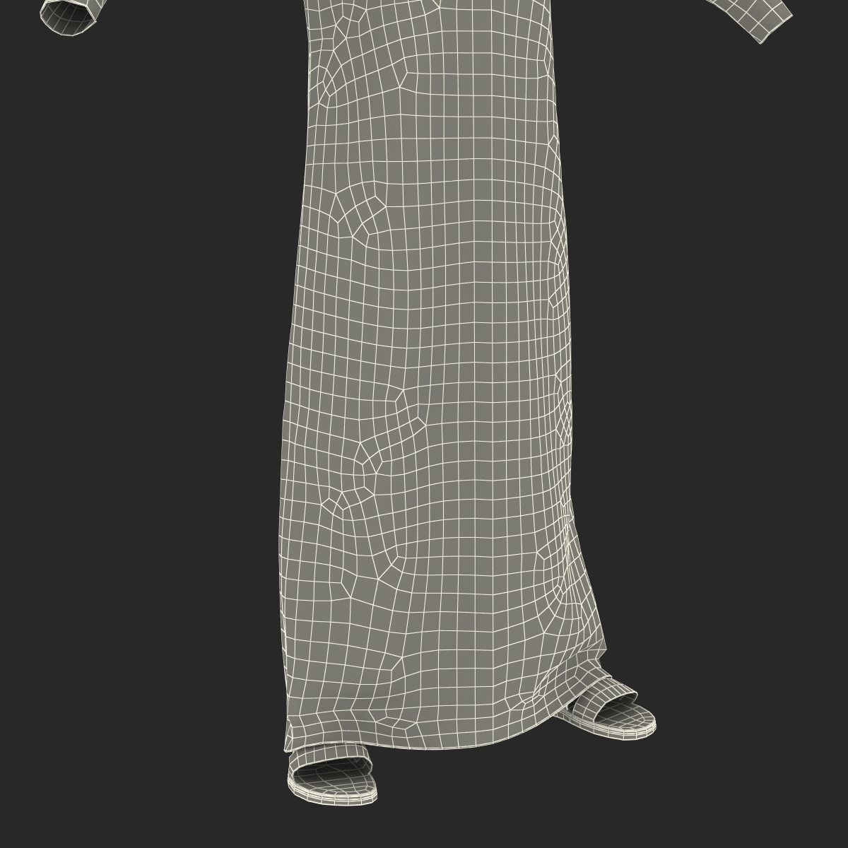 Traditional Arab Men Dress Kandura 3D model