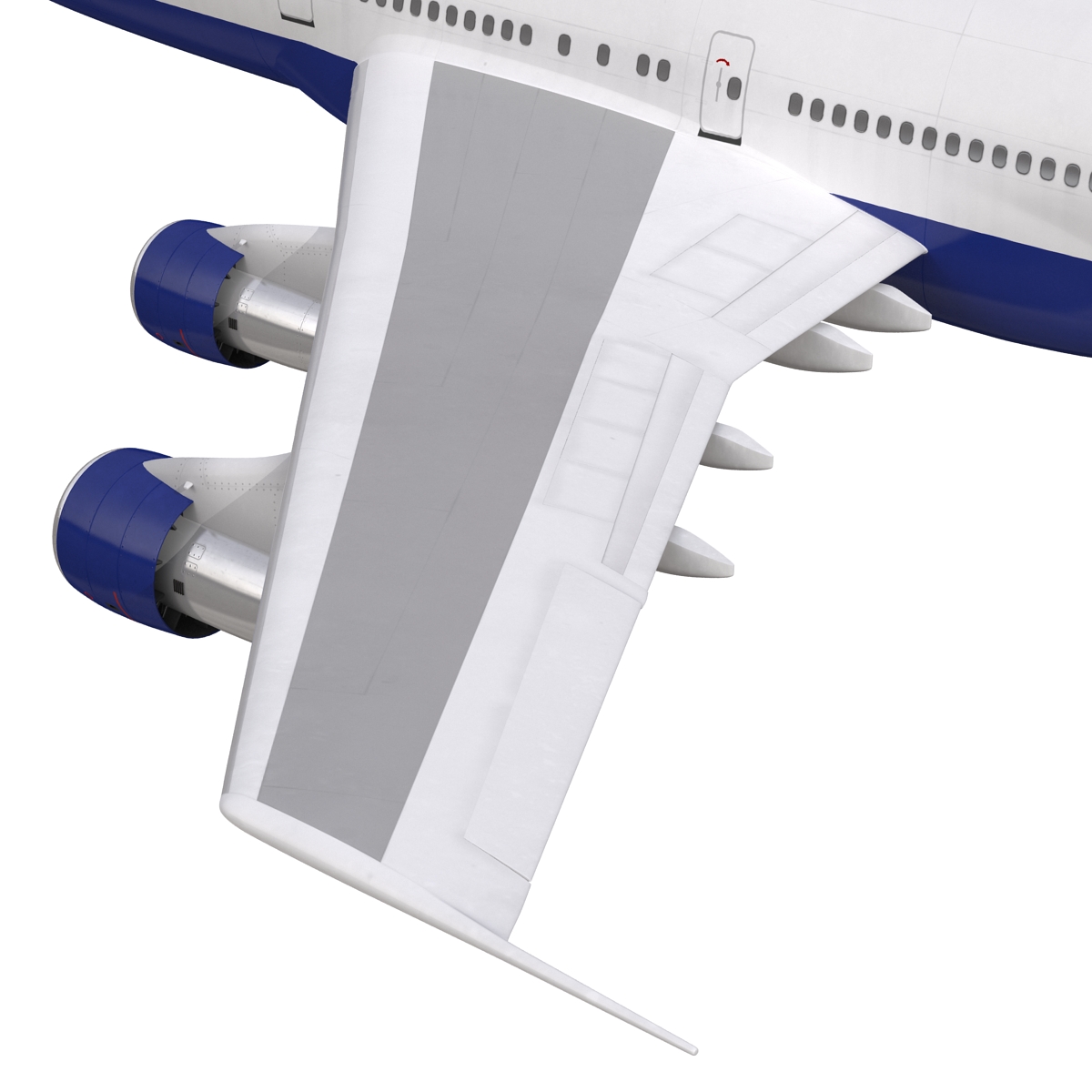 Boeing 747 300 British Airways Rigged 3D