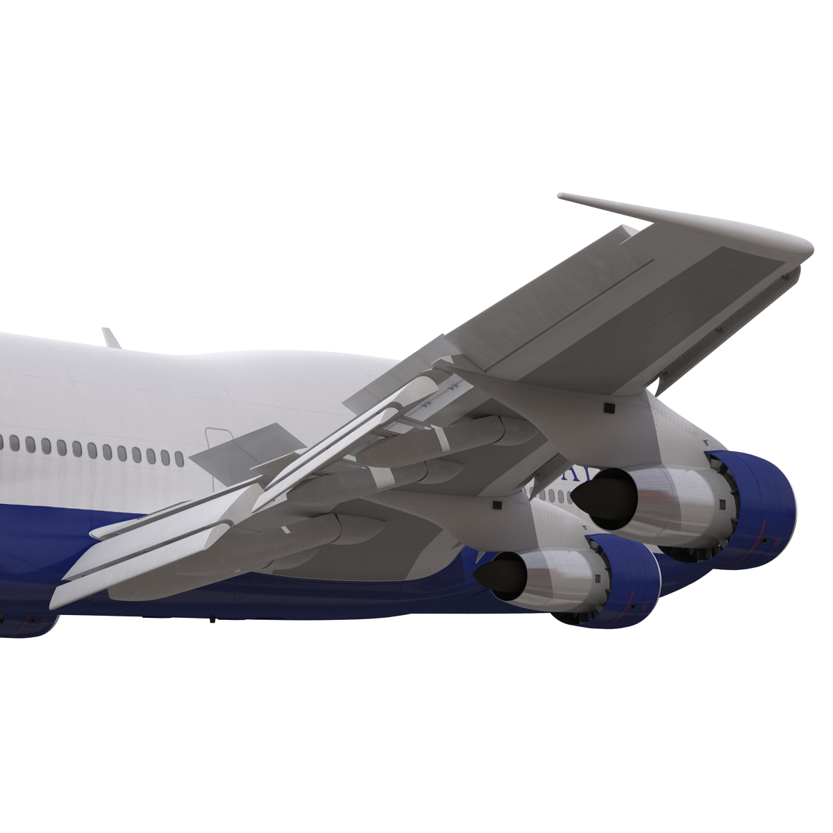 Boeing 747 300 British Airways Rigged 3D