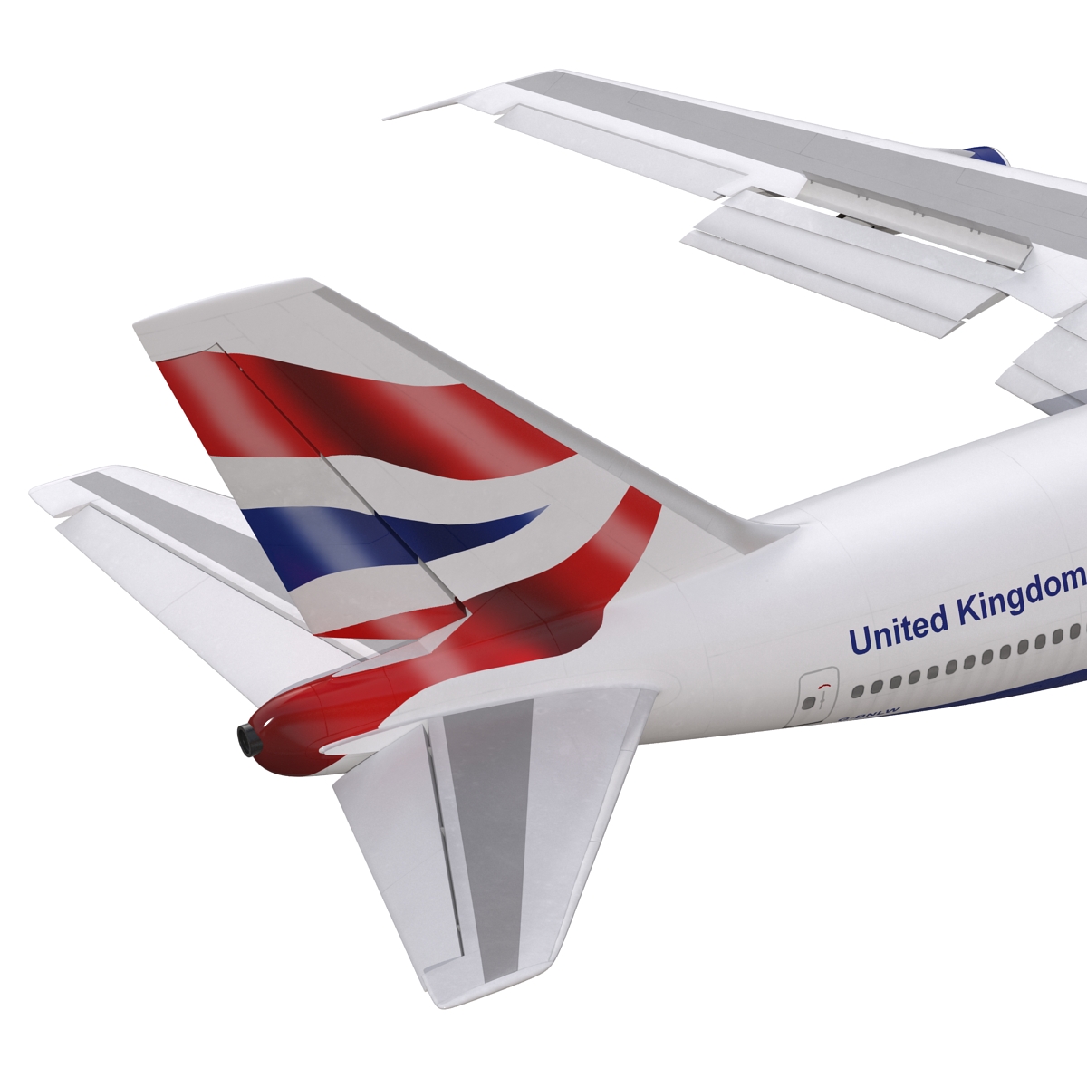 Boeing 747 300 British Airways Rigged 3D