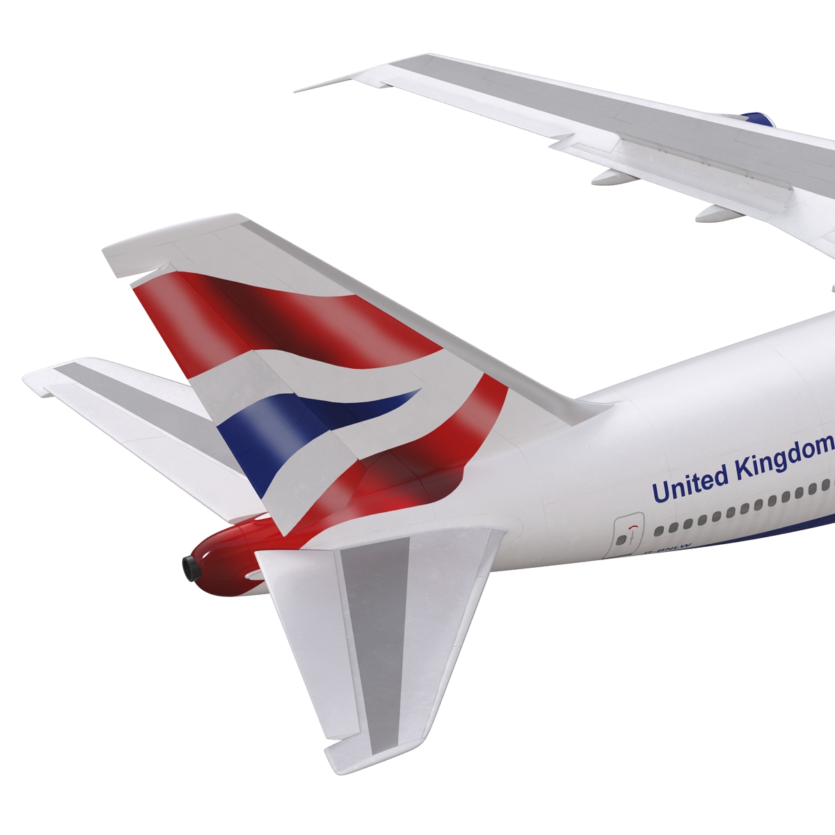 Boeing 747 300 British Airways Rigged 3D