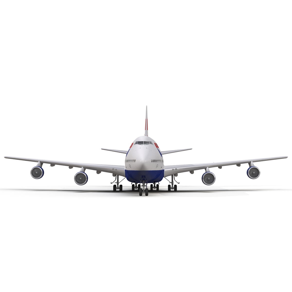 Boeing 747 300 British Airways Rigged 3D