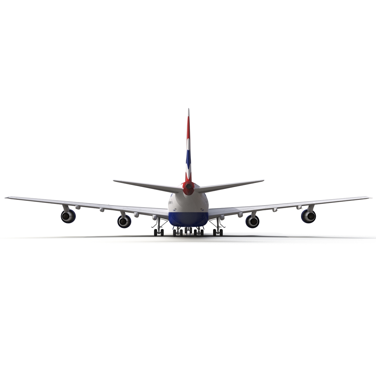 Boeing 747 300 British Airways Rigged 3D