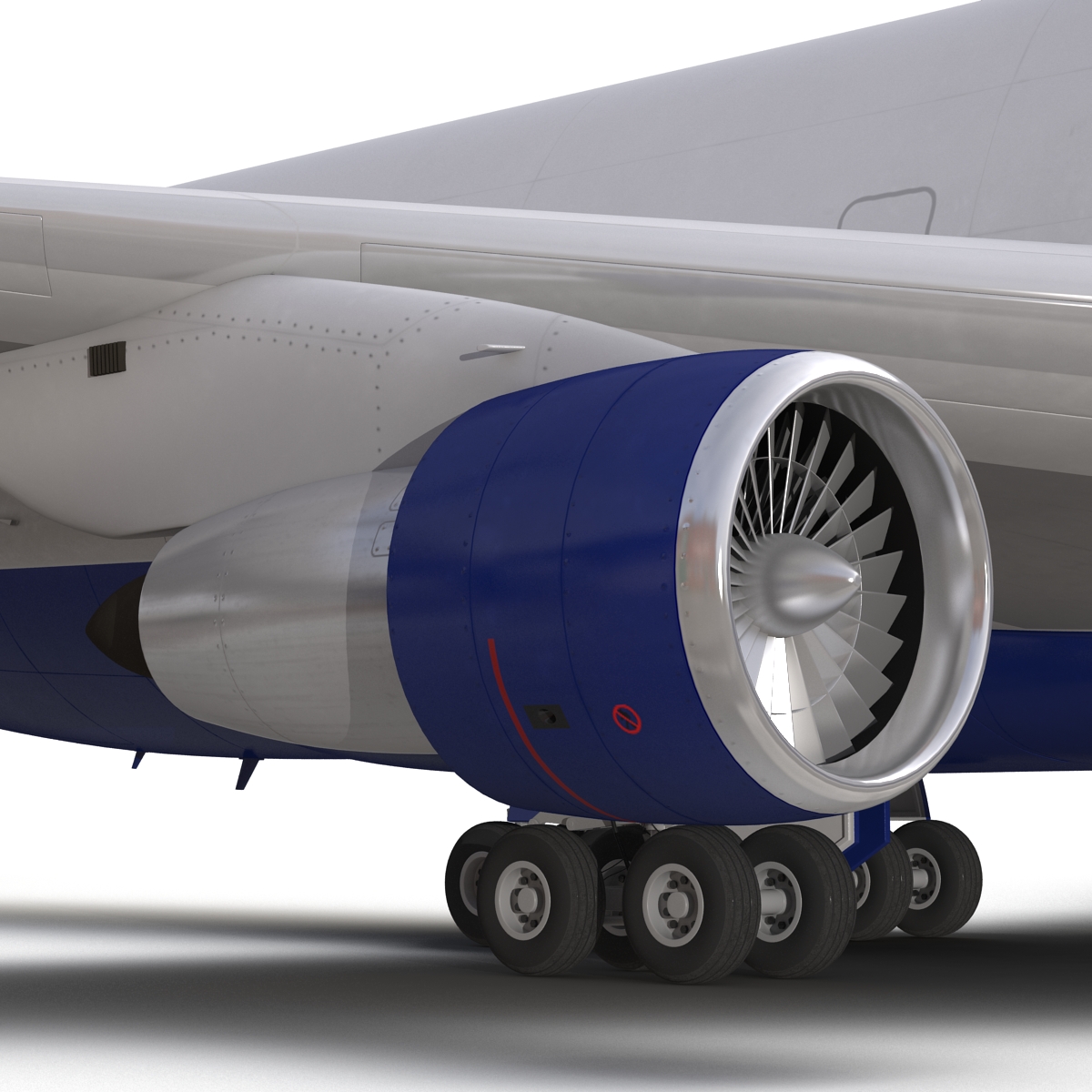 Boeing 747 300 British Airways Rigged 3D