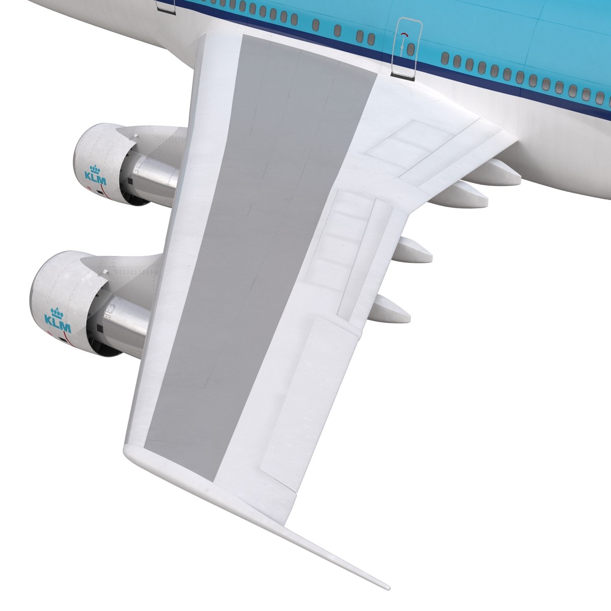 3D model Boeing 747 300 KLM Rigged