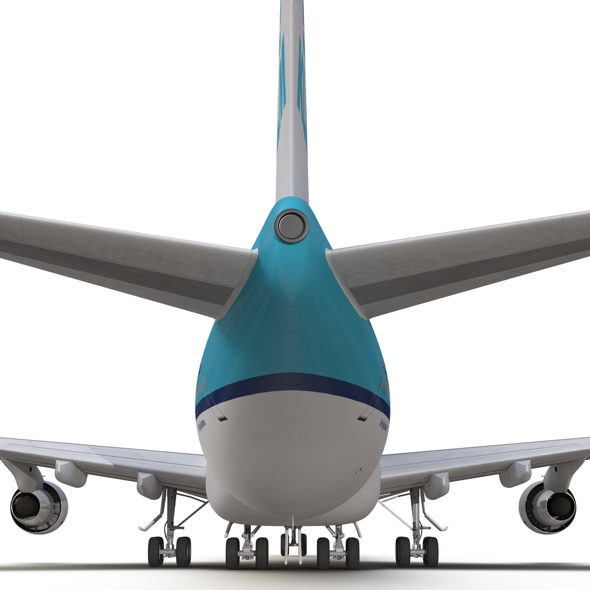 3D model Boeing 747 300 KLM Rigged