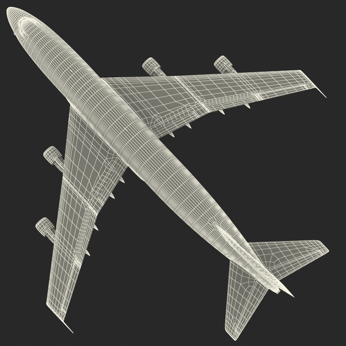 3D model Boeing 747 300 KLM Rigged