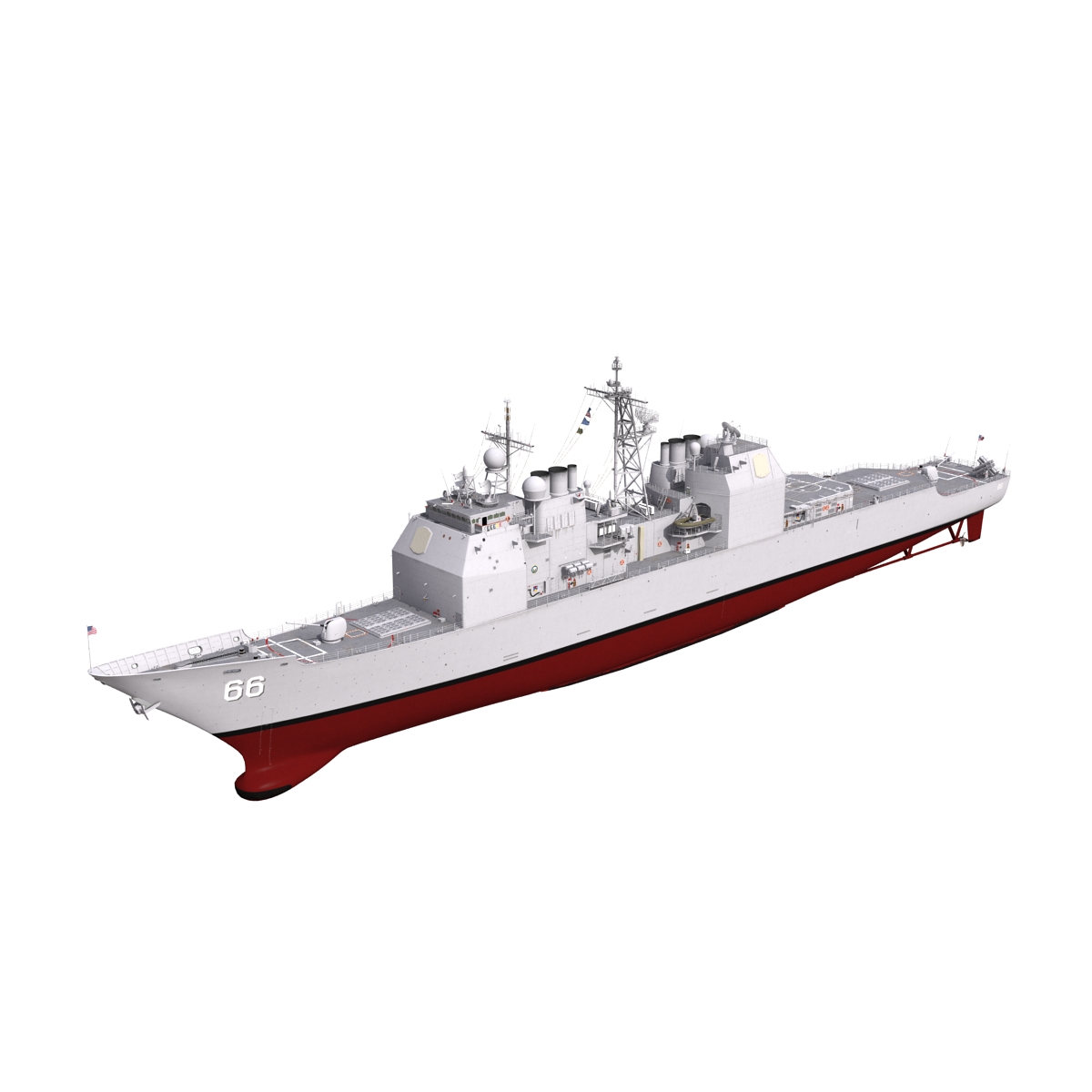 3D model Ticonderoga Class Cruiser Hue City CG 66