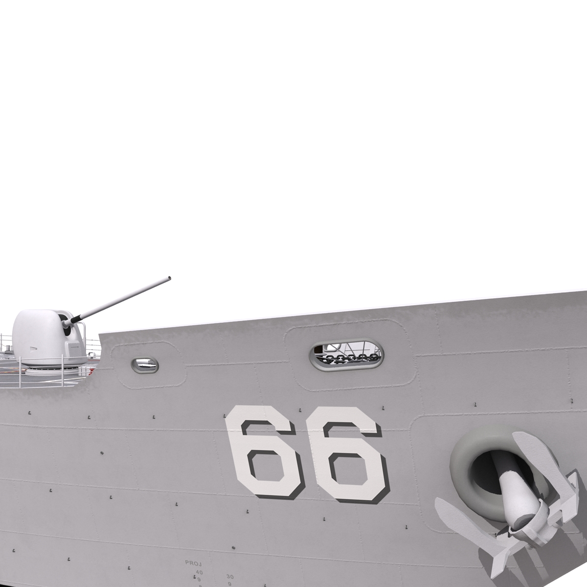 3D model Ticonderoga Class Cruiser Hue City CG 66