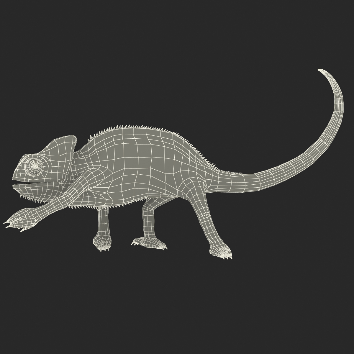 3D Chameleon Rigged