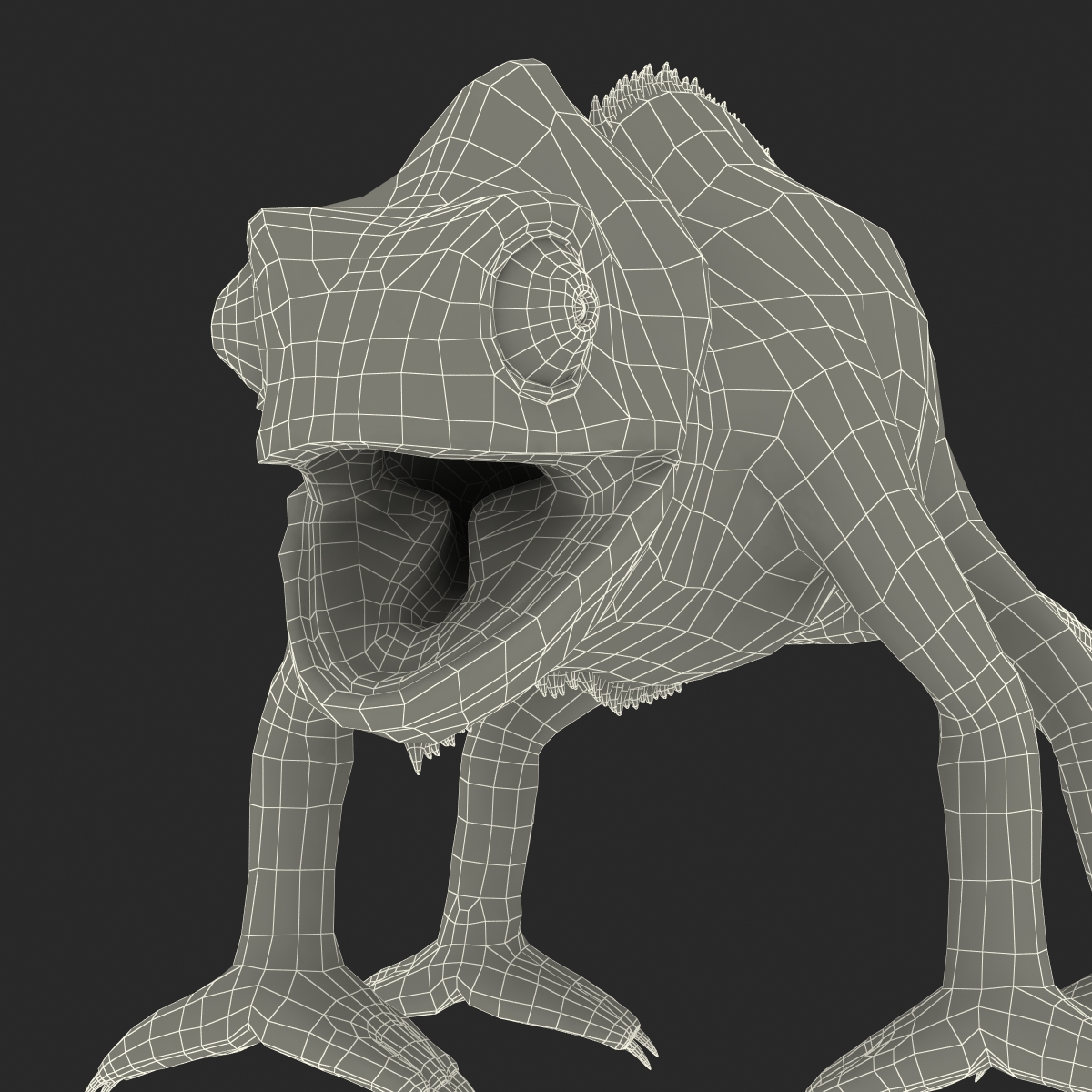 3D Chameleon Rigged