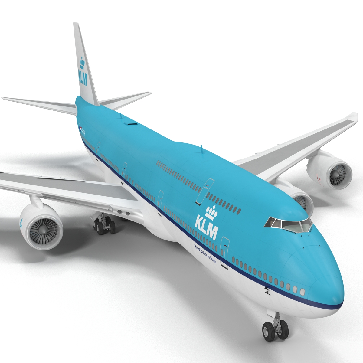 Boeing 747 8I KLM 3D