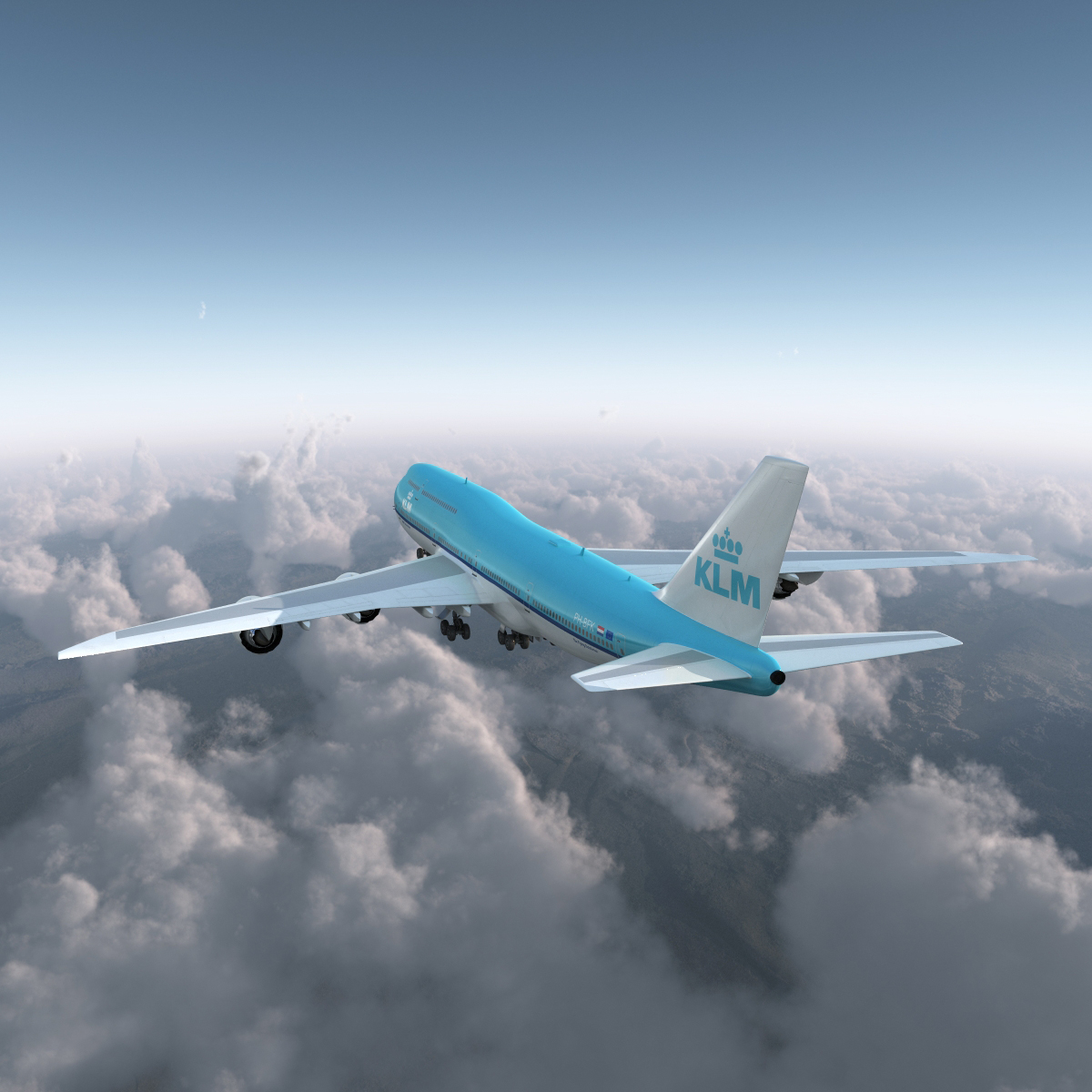 Boeing 747 8I KLM 3D